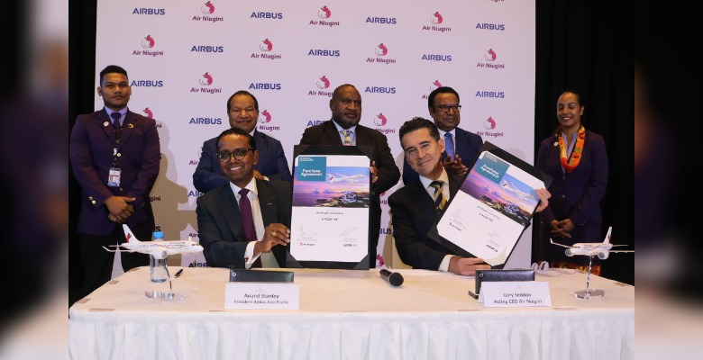 Air Niugini signs order with Airbus for “the people’s balus”